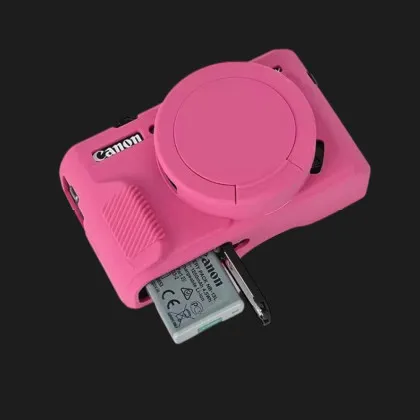 Чохол силіконовий Canon G7X Mark III для цифрових фотокамер (Raspberry)