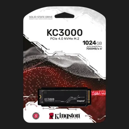 Накопичувач SSD Kingston KC3000 1TB NVMe PCIe 4.0 (SKC3000S/1024G)