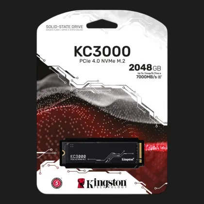 Накопичувач SSD Kingston KC3000 2TB NVMe PCIe 4.0 (SKC3000D/2048G)