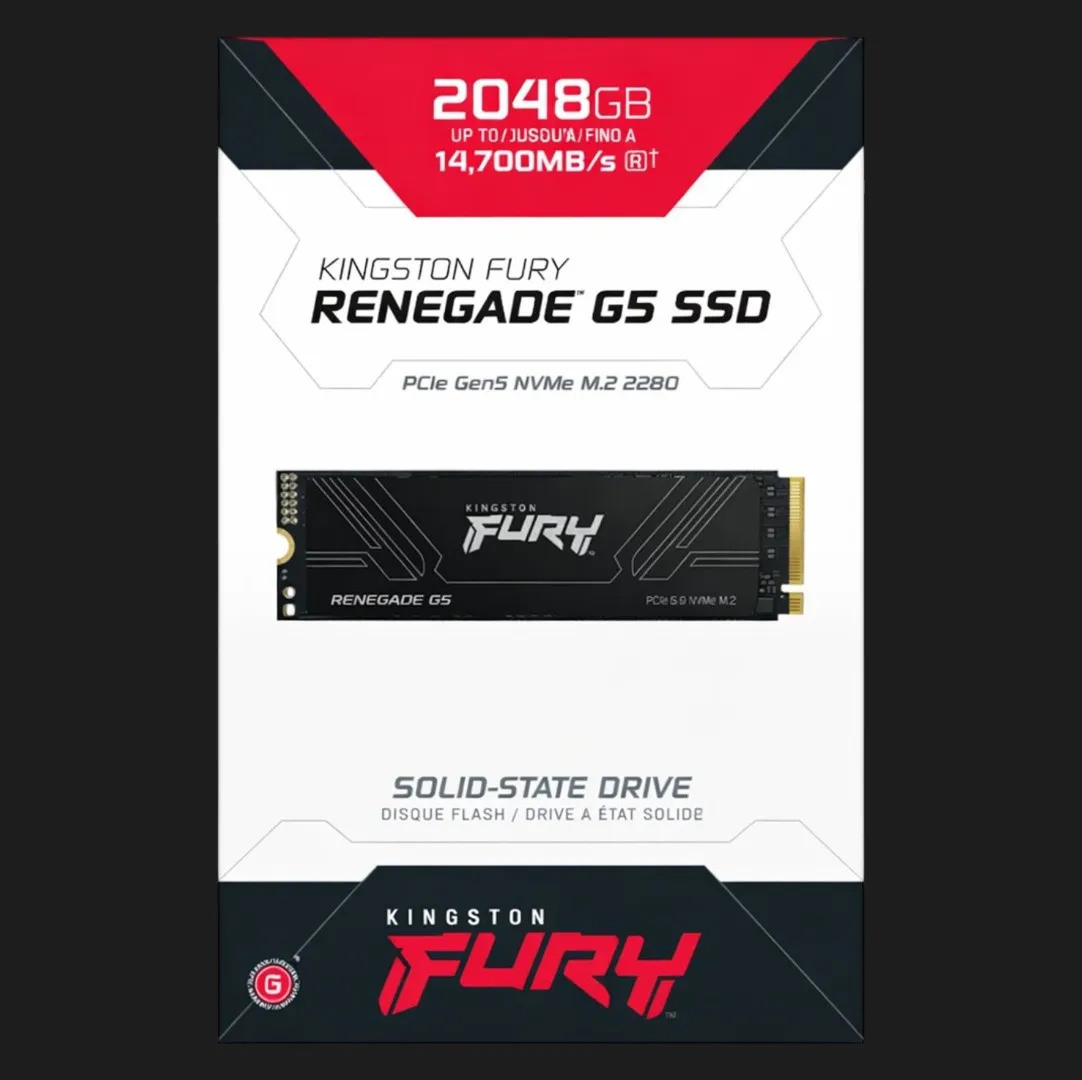 Накопичувач SSD Kingston Fury Renegade G5 2TB NVMe PCIe 5.0 (SFYR2S/2T0)