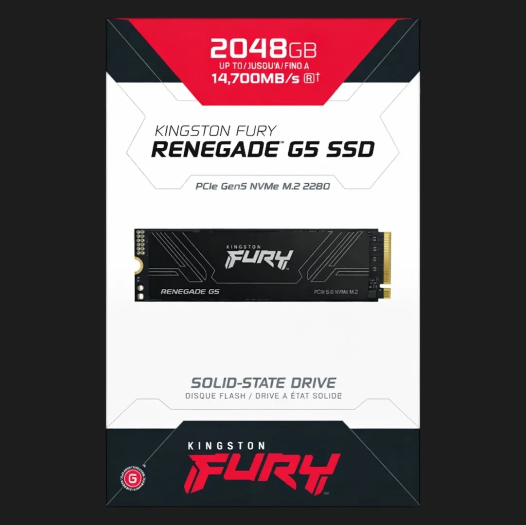 Накопичувач SSD Kingston Fury Renegade G5 2TB NVMe PCIe 5.0 (SFYR2S/2T0)