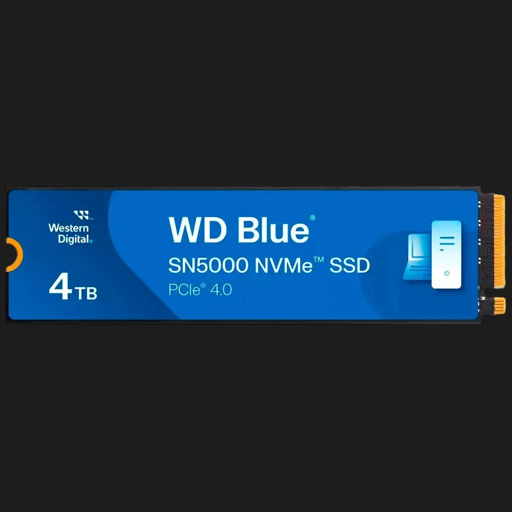 Накопичувач SSD WD Blue SN5000 4TB NVMe PCIe 4.0 (WDS400T4B0E)