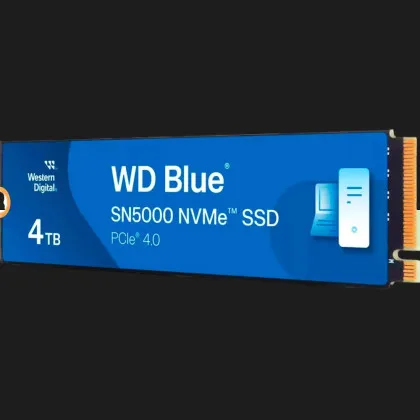 Накопичувач SSD WD Blue SN5000 4TB NVMe PCIe 4.0 (WDS400T4B0E)