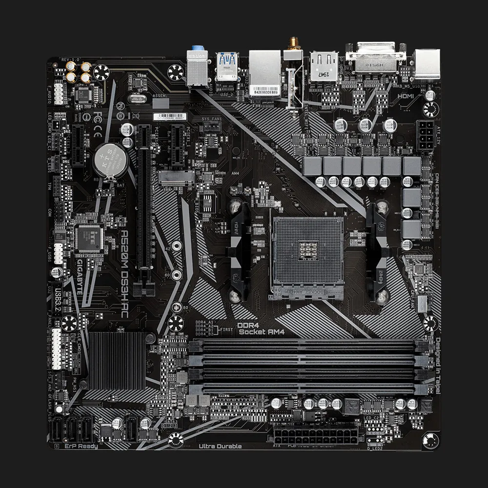 Материнська плата GIGABYTE A520M DS3H AC (A520M_DS3H_AC)
