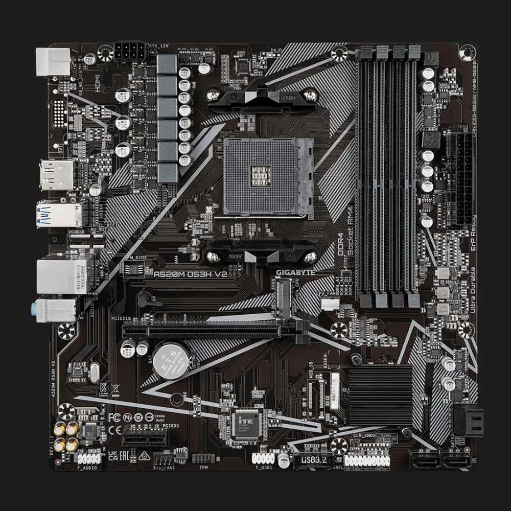 Материнська плата GIGABYTE A520M DS3H V2 (A520M_DS3H_V2)