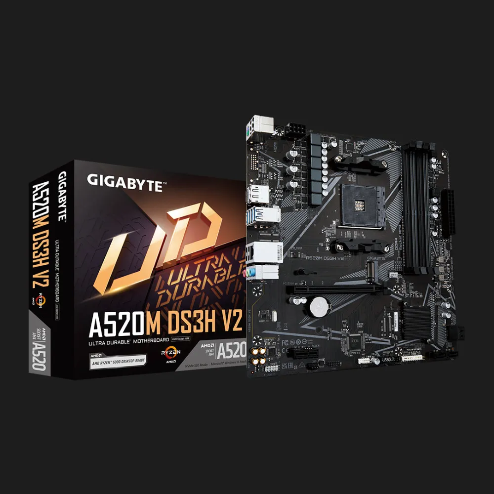Материнська плата GIGABYTE A520M DS3H V2 (A520M_DS3H_V2)