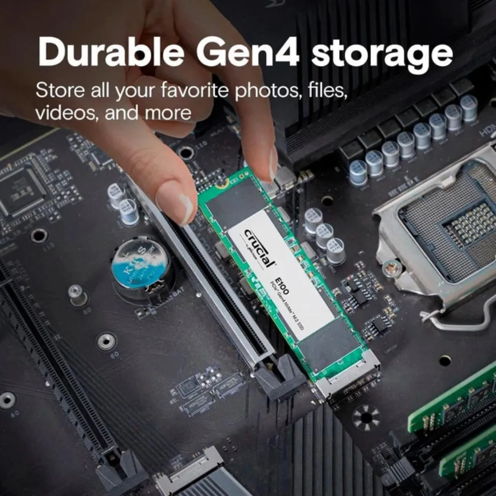 Накопичувач SSD Crucial E100 1TB NVMe PCIe 4.0 (CT1000E100SSD8) — фото 3