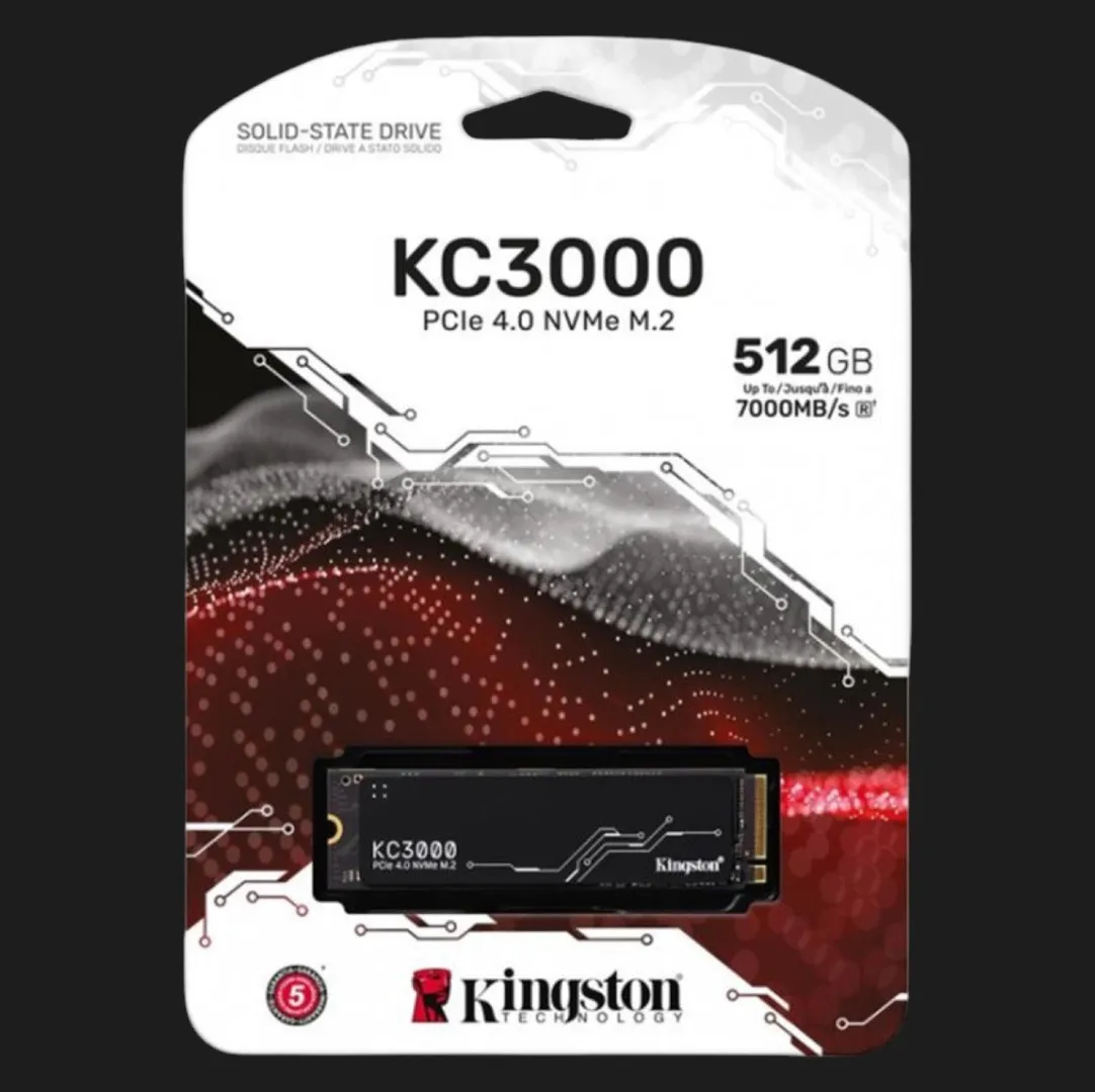 Накопичувач SSD Kingston KC3000 512GB NVMe PCIe 4.0 (SKC3000S/512G)
