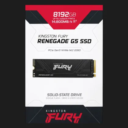 Накопичувач SSD Kingston Fury Renegade 8TB NVMe PCIe 5.0 (SFYR2D/8T1)