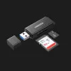 Кардридер UGREEN CM104 USB 3.0 to TF + SD Dual Card Reader (Black) (40752)