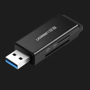 Кардридер UGREEN CM104 USB 3.0 to TF + SD Dual Card Reader (Black) (40752) в Херсоне