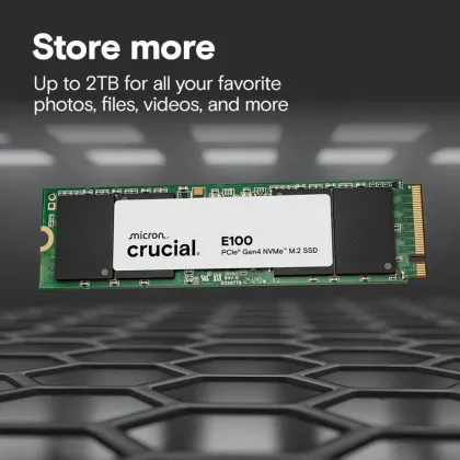 Накопитель SSD Crucial E100 2TB NVMe PCIe 4.0 (CT2000E100SSD8)