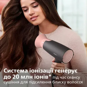 Фен Philips Series 3000 (Black/Pink)