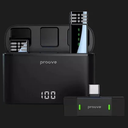 Беспроводной петличный микрофон Proove Record Type-C + Lightning