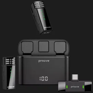 Беспроводной петличный микрофон Proove Record Type-C + Lightning в Дрогобыче