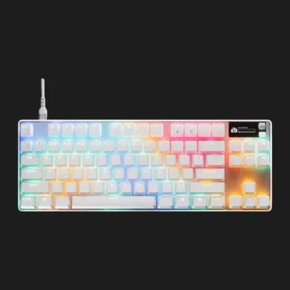 Игровая клавиатура SteelSeries Apex Pro TKL Gen 3 UA  HyperMagnetic, OmniPoint 3.0, OLED (White) (64898)