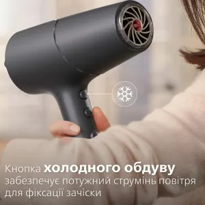 Фен Philips Series 5000 (Dark blue/Metallic)