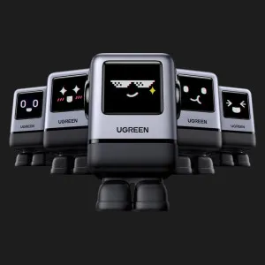 Блок питания UGREEN X688 USB+3xUSB-C 100W Robot GaN Tech Fast Charger (Gray) в Луцке