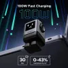 Блок питания UGREEN X688 USB+3xUSB-C 100W Robot GaN Tech Fast Charger (Gray)