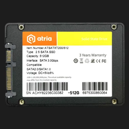 Накопичувач SSD Apacer XT200 512GB SATA (ATSATXT200/512)