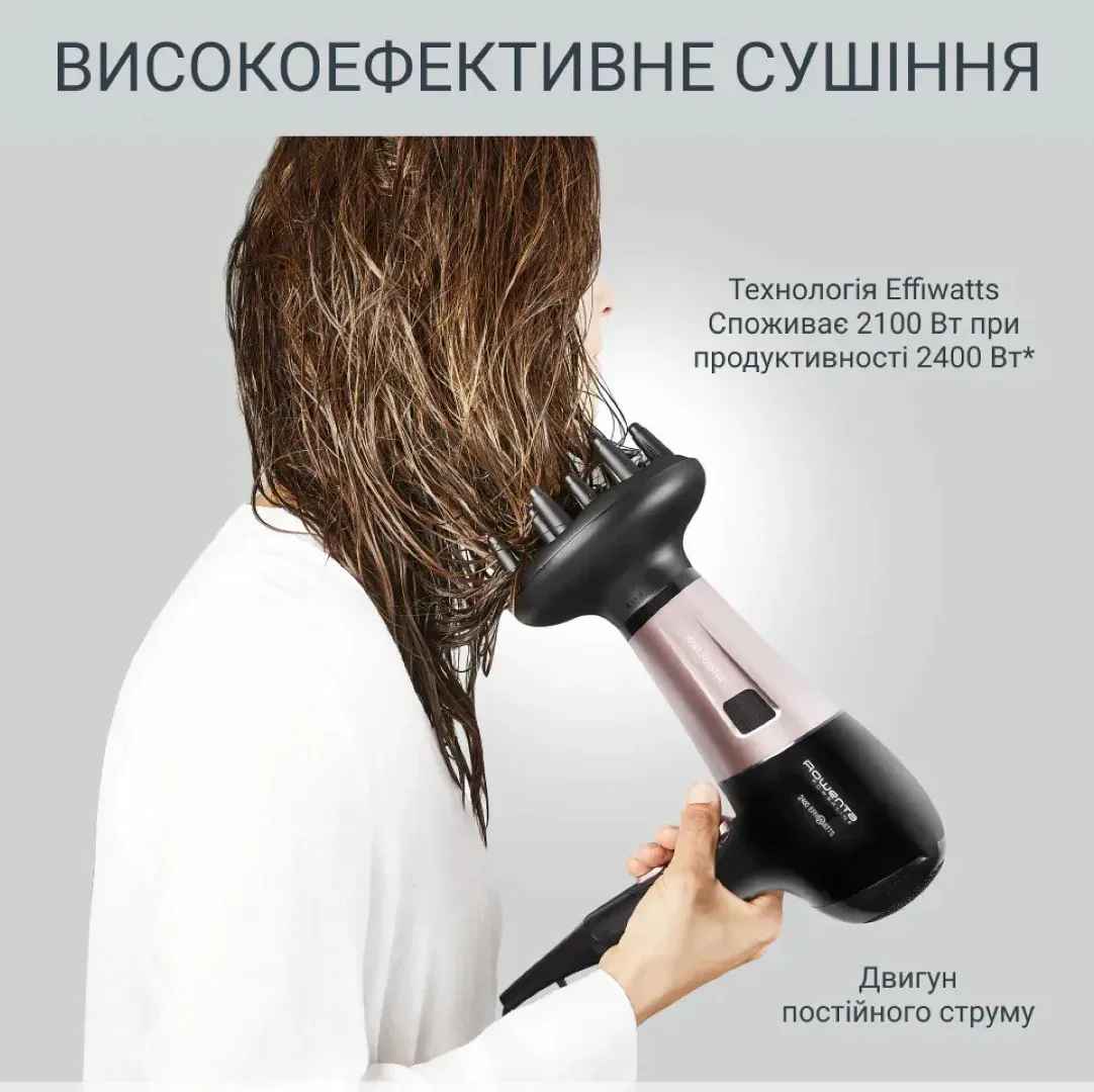 Фен Rowenta Powerline (Black/Pink) — фото 10