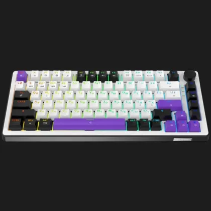 Клавиатура игровая HATOR Hellyberry HK75 Wireless (White/Violet)