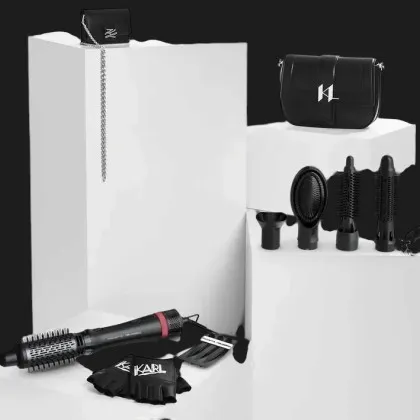 Фен-щетка Rowenta x Karl Lagerfeld Express Style (Black)