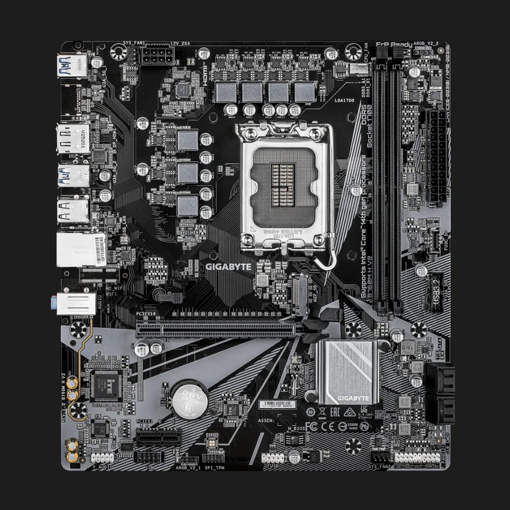 Материнська плата GIGABYTE B760M H V2 (B760M_H_V2)