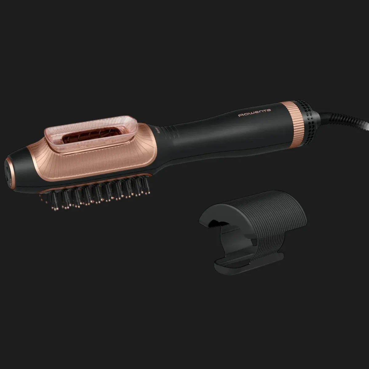 Фен-щітка Rowenta Reverso Dry&Brush 2в1 (Black/Gold)