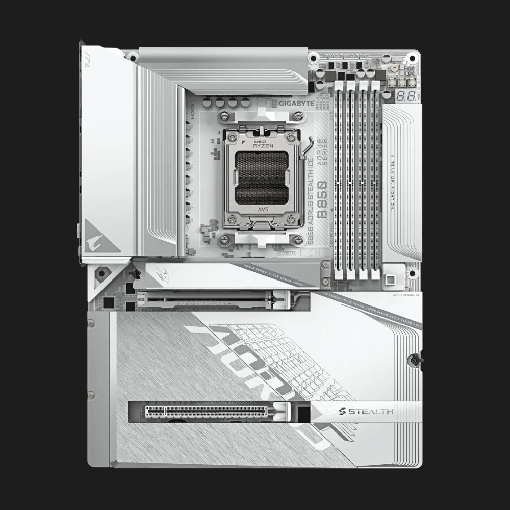 Материнская плата GIGABYTE B850 AORUS STEALTH ICE (B850_A_STEALTH_ICE)