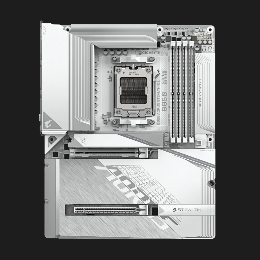 Материнська плата GIGABYTE B850 AORUS STEALTH ICE (B850_A_STEALTH_ICE)