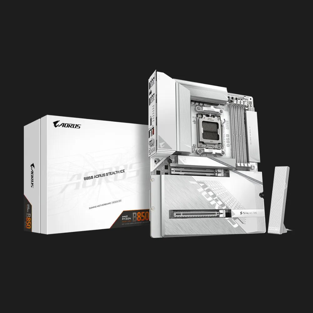 Материнская плата GIGABYTE B850 AORUS STEALTH ICE (B850_A_STEALTH_ICE)