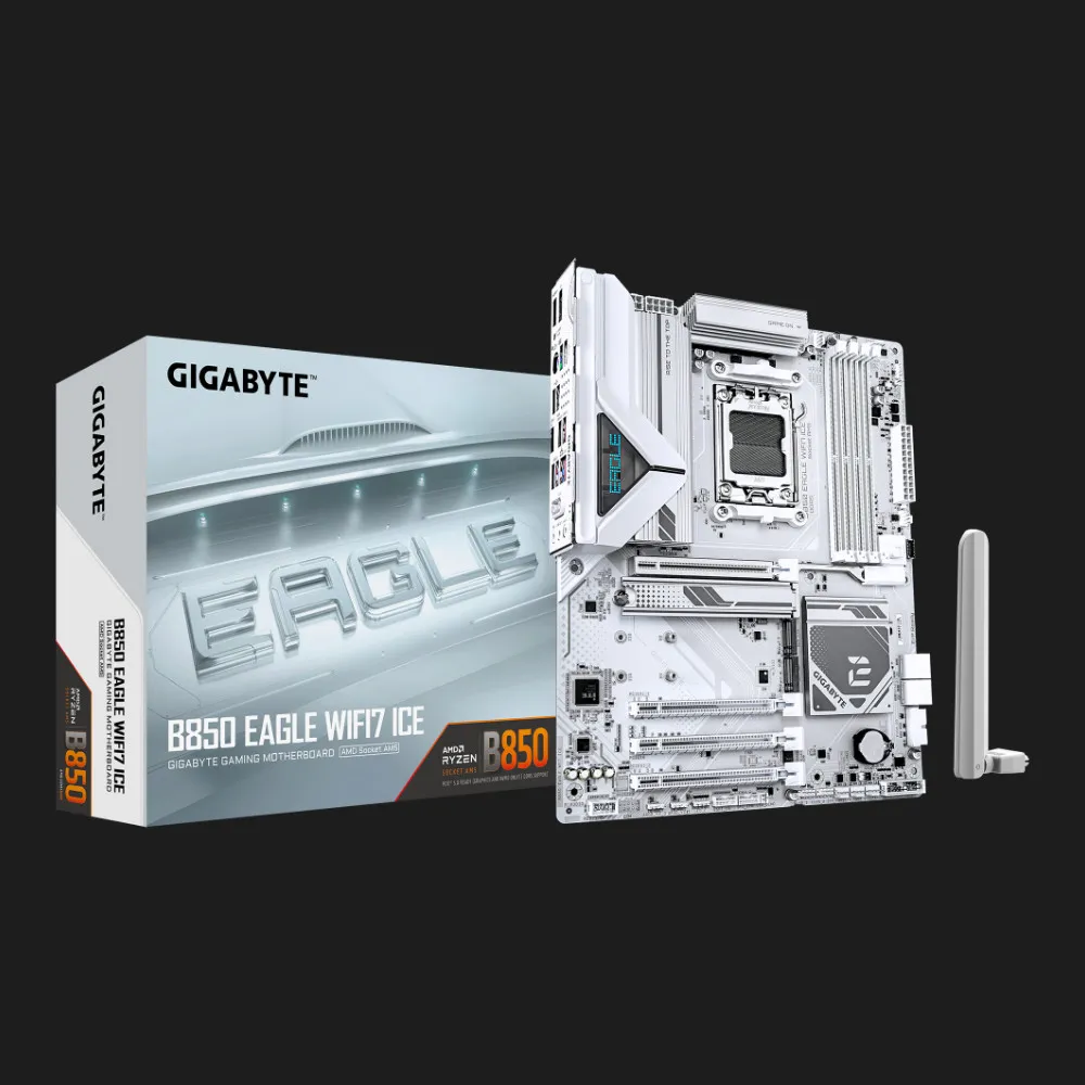 Материнская плата GIGABYTE B850 EAGLE WIFI7 ICE (B850_EAGLE_WF7_ICE)