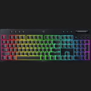 Клавіатура механічна RAZER BlackWidow V4 Low-Profile, Green Switch (Black) в Сваляві