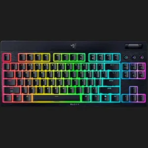 Клавіатура механічна RAZER BlackWidow V4 Low-Profile, TKL, Green Switch (Black) в Сваляві