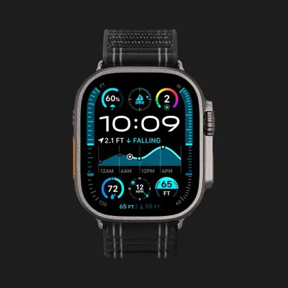 Ремінець Spigen WBF0 для Apple Watch 44/45/46/49mm (Black) у Львові