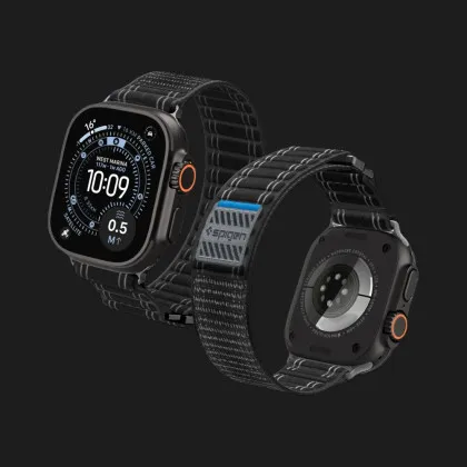 Ремінець Spigen WBF0 для Apple Watch 44/45/46/49mm (Black) у Львові
