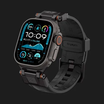 Ремешок Spigen Dura Pro Armor Black edition для Apple Watch 44/45/46/49mm (Black) в Чернигове