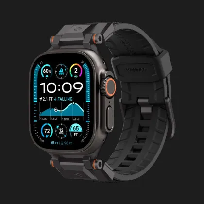 Ремешок Spigen Dura Pro Armor Black edition для Apple Watch 44/45/46/49mm (Black) в Чернигове
