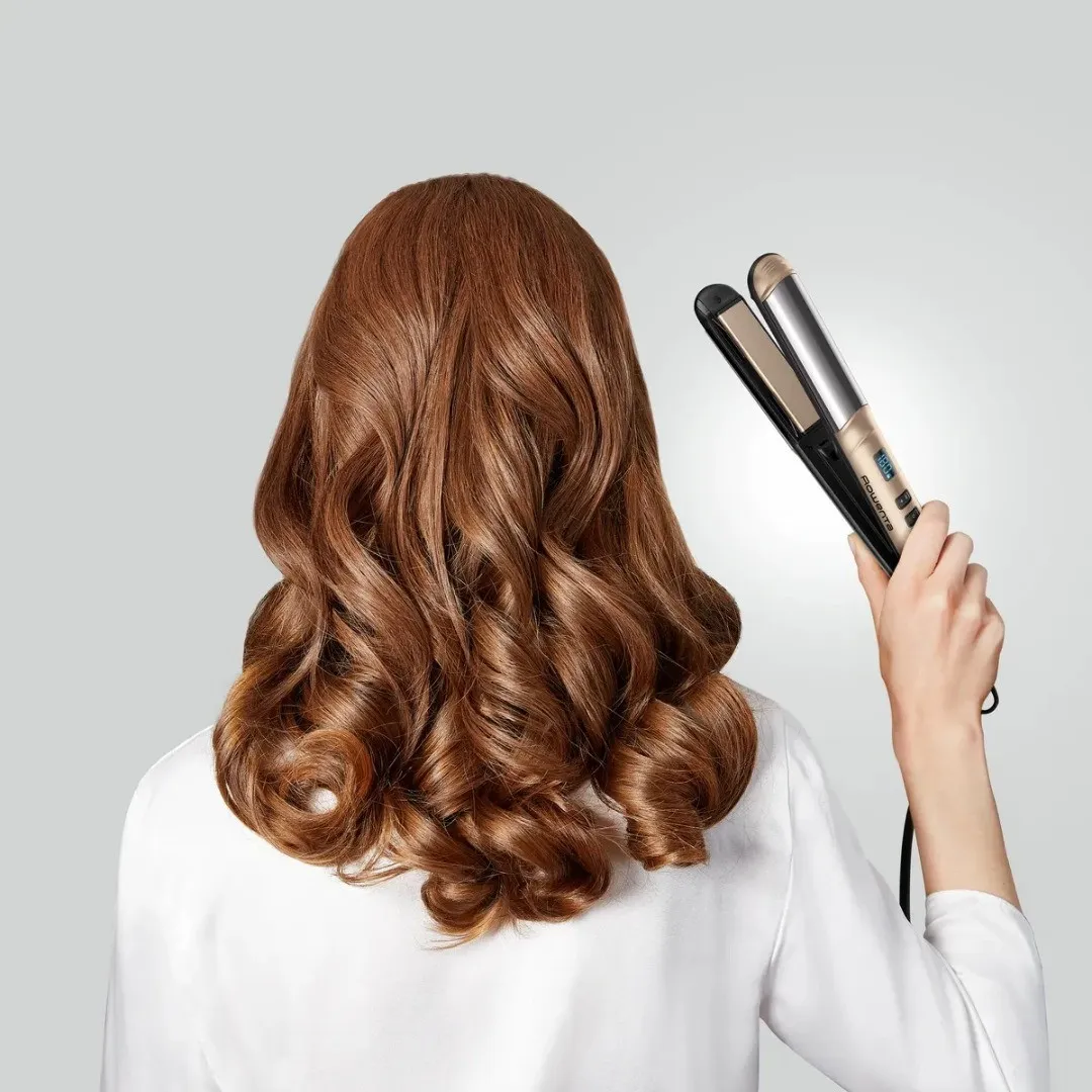 Выпрямитель Rowenta Glam & Shine 2в1 (Gold) (SF4641F0)