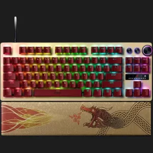 Клавиатура механическая Razer Huntsman V3 PRO TKL, Counter-Strike 2 Ed. (Gold)