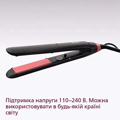 Випрямляч для волосся Philips Series 3000 (Black/Pink)