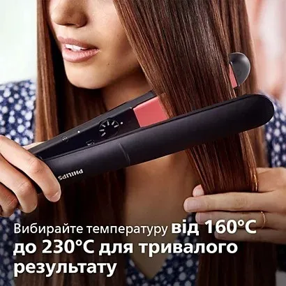 Випрямляч для волосся Philips Series 3000 (Black/Pink)