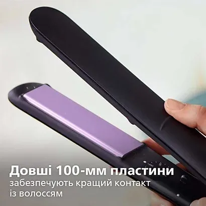 Випрямляч для волосся Philips Series 3000 (Black/Purple)