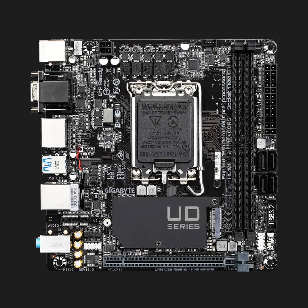 Материнская плата GIGABYTE H610I (H610I)
