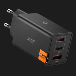 Блок питания Spigen Essential 67W Wall Charger EE673EU (Black) в Луцке