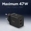 Блок питания Spigen Essential 47W Wall Charger EE472EU (Black)