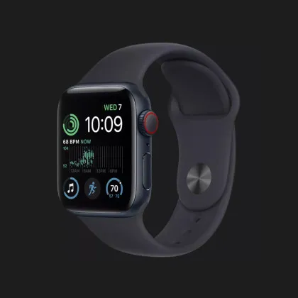 б/у Apple Watch SE 2 GPS + LTE, 44mm Midnight Aluminum Case with Midnight Sport Band (MNPY3/MNU03) в Сумах