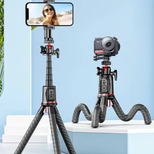 Штатив RTAKO C03 Octopus Extendable Tripod Selfie Stick (with Phone Holder) в Бродах