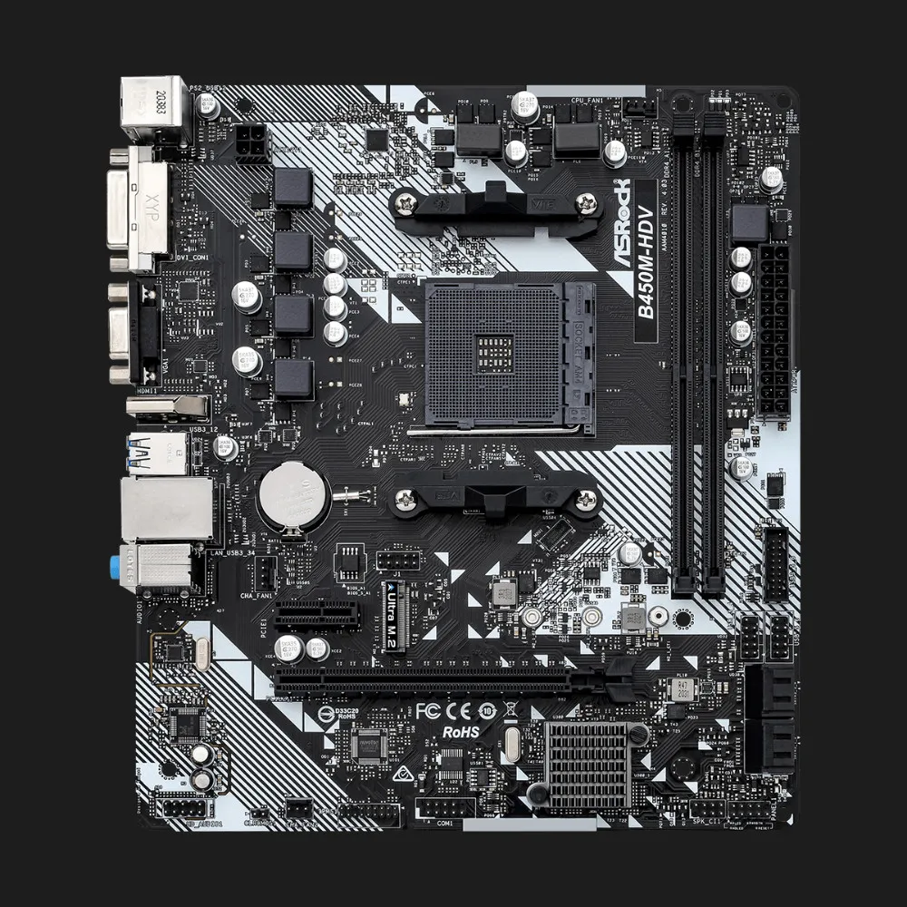 Материнська плата ASRock B450M-HDV R4.0 (B450M-HDV R4.0)